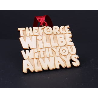 Star wars inspired Movie Quote Christmas decorations