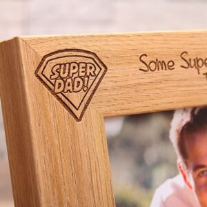 Personalised Photo Frame - Super Dad - Father's day Gift (EF48)