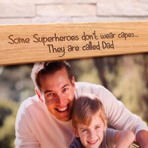 Personalised Photo Frame - Super Dad - Father's day Gift (EF48)