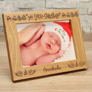 Personalised Photo Frame - My 1st Christmas (EF11)