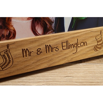 Personalised Photo frame - Our First Christmas as Mr & Mrs... (EF47)