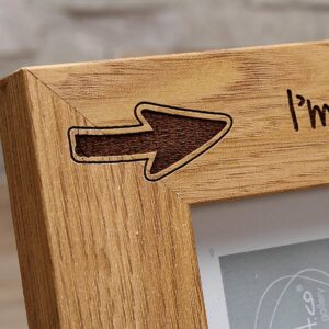 Personalised Photo Frame - Tinder inspired picture frame - I'm so happy I swiped right (EF39)