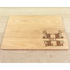 Wooden Placemat - Split Letter Monogram