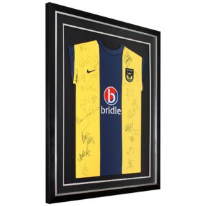 Framed Football Shirt finished framed shirt ready to hang