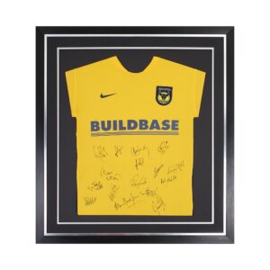 Framed Football Shirt finished framed shirt ready to hang