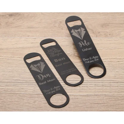 Personalised bar blade, Personalised bottle opener, Best Man Gift, Groomsman gift, wedding bottle openers, Bottle opener