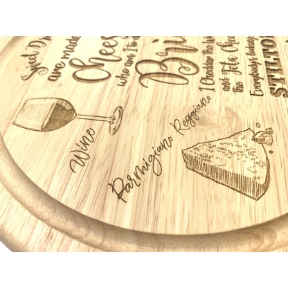 Cheese Board - Sweet Dreams Are Made of Cheese - Ideal Christmas gift, Wedding Gift, Anniversary Gift, Birthday Present, Retirement gift