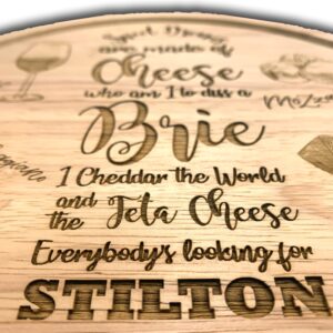 Cheese Board - Sweet Dreams Are Made of Cheese - Ideal Christmas gift, Wedding Gift, Anniversary Gift, Birthday Present, Retirement gift