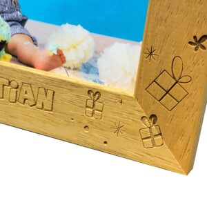 Personalised 1st Birthday Photo Frame - 1st Birthday Frame - Personalised Look Who’s 1 design (EF37)