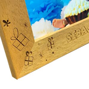 Personalised 1st Birthday Photo Frame - 1st Birthday Frame - Personalised Look Who’s 1 design (EF37)