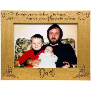 Personalised Photo Frame - Memorial Frame - because someone we love is in heaven... (EF41)