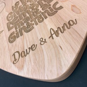 Personalised G&T Chopping Board, Gin and Tonic, Drinks Chopping Board, Chopping Board, Gin Lovers Gift, Personalised Gin and Tonic, Gin Gift
