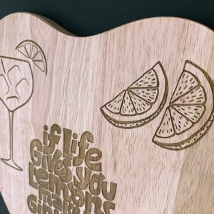 Personalised G&T Chopping Board, Gin and Tonic, Drinks Chopping Board, Chopping Board, Gin Lovers Gift, Personalised Gin and Tonic, Gin Gift