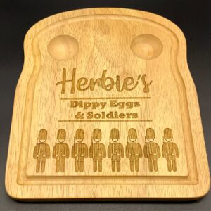 Personalised egg and soldiers board, perfect gift idea and making breakfast fun. Ideal gift for Mothers & Fathers Day, Birthday, Easter