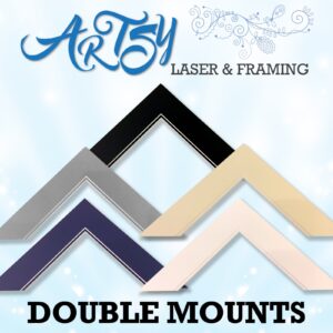 Made To Measure Double Mounts IMPORTANT- The sizing range is height and width of outer added together