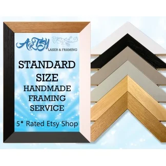 Photo Frames, 33x13mm moulding, available in standard sizes from 6x4"