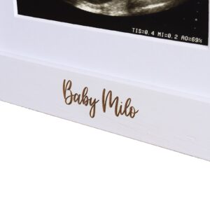 Baby Scan Photo Frame - Frame for three scan photos - available in 6 colours - Baby Reveal - Baby Shower - BF1