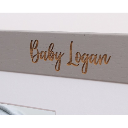 Personalised baby frame, Multi Aperture Photo Frames - Newborn baby - Laser etched personalisation - available in 6 colours and 4 layouts