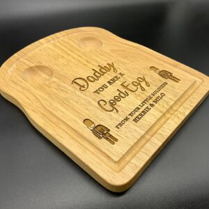 Personalised egg and soldiers board, 'Daddy your a good egg' perfect gift idea for father's day