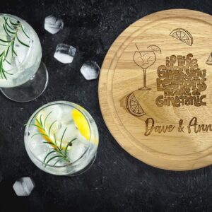 Personalised G&T Chopping Board, Gin and Tonic, Drinks Chopping Board, Chopping Board, Gin Lovers Gift, Personalised Gin and Tonic, Gin Gift