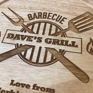 Personalised Dad Gift, Dad's Grill, Chopping Board, Personalised Cheese Board, Bbq King, Fathers Day