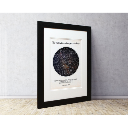 Unique Custom Star Map, Personalised Star Map, Galaxy Star Map, Wedding Gift, Anniversary Gift, Gifts for Men, Gifts for Women, Couple Gift