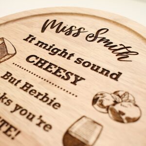 Cheese Board - You are Grate...I know its Cheesy... Perfect Teachers Gift