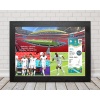 Woman’s Euro2022 Ticket frame - a3 frame - Frame your own ticket from any of the Euro 2020 games