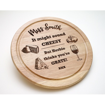 Cheese Board - You are Grate...I know its Cheesy... Perfect Teachers Gift