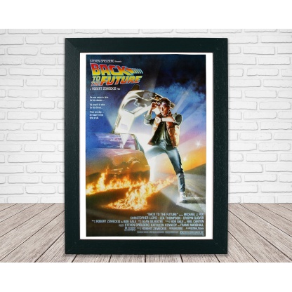 Back to the Future Movie Poster - Classic 80's Vintage Wall Film Art Print Photo Frame