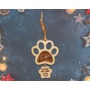 Pet Dog memorial Christmas decoration | You left paw prints on my heart | Christmas Ornament | Christmas Ornament | Memorial Gift
