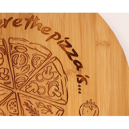 Personalised 12inch Pizza Paddle 34cm, Custom Pizza Board, Pizza Peel. Ideal gift for any occasion.