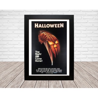 Halloween Movie Poster - Classic 70's Vintage Wall Film Art - A4 or A3 Framed ready to hang