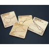 Bamboo Coaster - Formula One track map coasters - NEW 2021 dates and fastest lap times