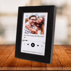 Custom Spotify Framed Print | Apple Music Art | Personalised Song Poster | Music Wall Art | Valentines Day Gift