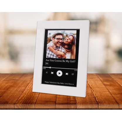 Custom Spotify Framed Print | Apple Music Art | Personalised Song Poster | Music Wall Art | Valentines Day Gift