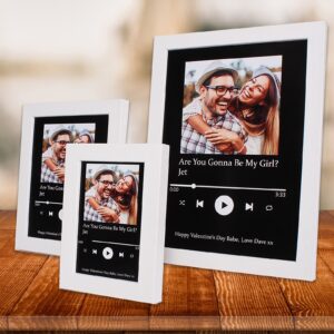 Custom Spotify Framed Print | Apple Music Art | Personalised Song Poster | Music Wall Art | Valentines Day Gift
