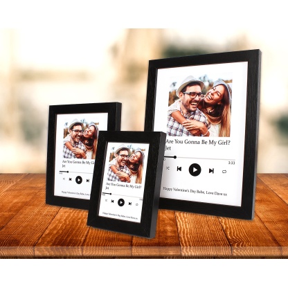 Custom Spotify Framed Print | Apple Music Art | Personalised Song Poster | Music Wall Art | Valentines Day Gift