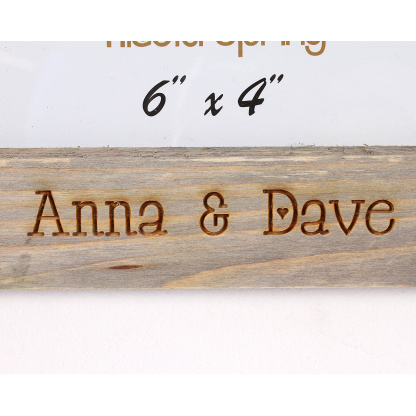 Photo Frame - Driftwood style 'Love is...' Wooden Hanging Photo frame with ropes, 6x4" - Home Decor - Wall Decor - Valentines gift