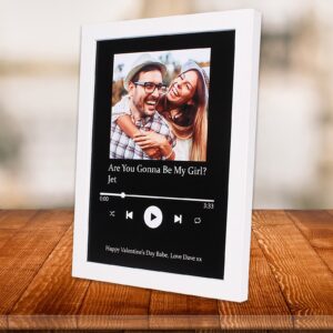 Custom Spotify Framed Print | Apple Music Art | Personalised Song Poster | Music Wall Art | Valentines Day Gift