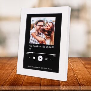 Custom Spotify Framed Print | Apple Music Art | Personalised Song Poster | Music Wall Art | Valentines Day Gift