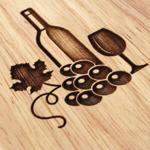 Personalised 4 Glass Wine Butler, wooden wine glass and bottle holder. Ideal gift for couples, Christmas, anniversary, wedding