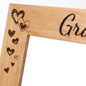 Personalised Photo Frame, Nanny, Grandma, Grandparents - Portrait or landscape - 6 colours available and 12 sizes (EF8)