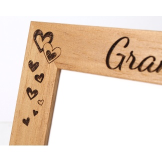 Personalised Photo Frame, Nanny, Grandma, Grandparents - Portrait or landscape - 6 colours available and 12 sizes (EF8)