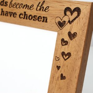 Personalised True Friends Photo Frame, True Friends become the family we choose, 6 colours available and 12 sizes (EF21)