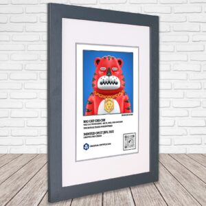 Your Own NFT Custom Print in a frame, NFT Wall Art with QR Code, Custom Print, Digital Art, A4 or A3