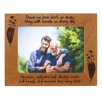 Personalised Memorial photo frame, Memorial Frame - Portrait or landscape - 6 colours available and 12 sizes (EF15)