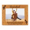 Personalised Grandad Photo Frame - Grandad/Gramps/Bampy - the worlds best grandad belongs to me - 6 colours - 12 sizes - real wood (EF14)