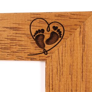 Personalised Baby Scan Photo Frame. Coming soon photo frame, Birth announcement frame, 6 colours available and 12 sizes real wood (EF27)