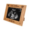 Personalised Baby Scan Photo Frame. Coming soon photo frame, Birth announcement frame, 6 colours available and 12 sizes real wood (EF27)